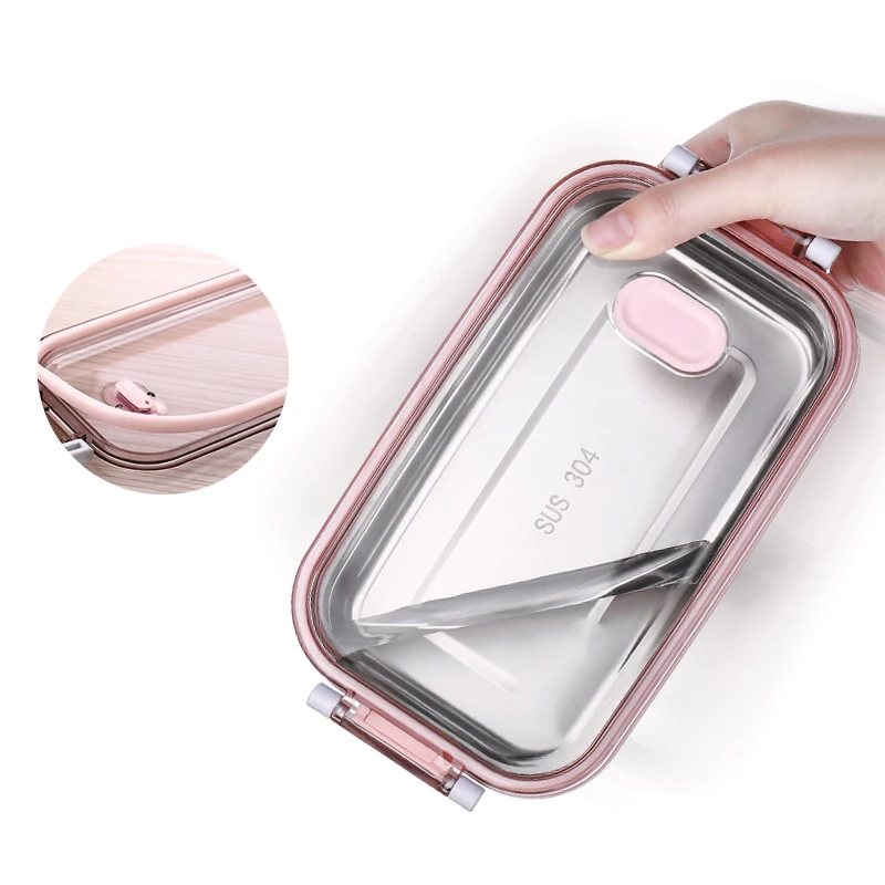 1/2 слой из нержавеющей стали Ланч-контейнеры Bento Box для взрослых и детей металлический Ланч-бокс с сумкой для обеда и мыть в посудомоечной машине