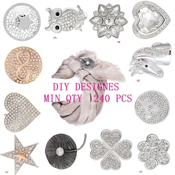 

1 pcs New Clother Brooch Muslim Hijab Strong Magnetic log &designes DIY Making