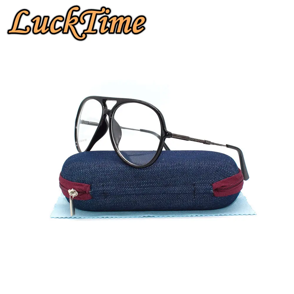 

LuckTime Fashion Men Women Unisex Glasses Frame Retro Round Myopia Glasses Frame Lucky Time Optical Eyeglass frames Men #068