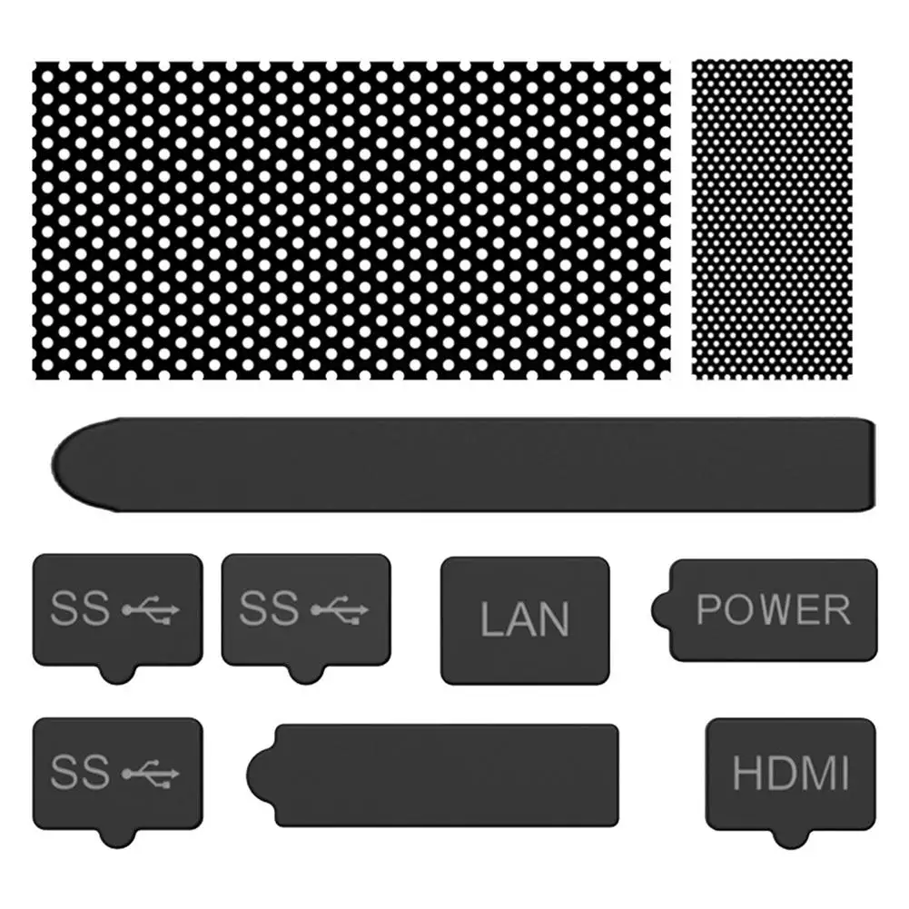 Adatto Per Serie Xbox X Spina Antipolvere Spina Antipolvere Set 2 * Rete Antipolvere + 8 * Spina Antipolvere Spina Antipolvere Set Per Serie X Xbox