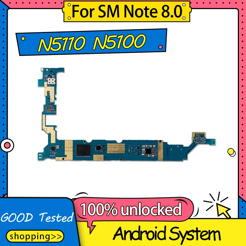 Разблокированная материнская плата для Samsung Galaxy Note 8 0 N5100 N5110 N5120 разборка