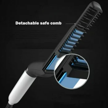 

Multifunctional Hair Comb Brush Beard Straightener Hair Straighten Electric Beard Straightening Comb Quick Hair Styler For Men