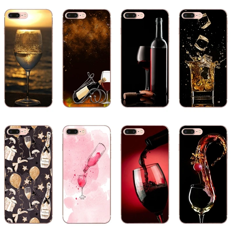 Classy Red Wine Glass Bottle Case For Iphone 11 Pro Xs Max Xr X 8 7 6 6s Plus 5 5s Se Silicone Soft Cover Case Phone Case Covers Aliexpress