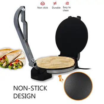 

Electric Roti Crepe Makers Paratha Bread Pizza Tortilla Maker Non-stick Bakeware Kitchen Cooking Appliance Tools 220V 1600W