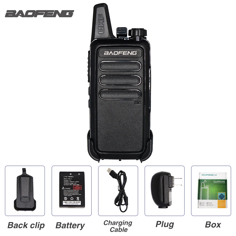 1PCS with box Мини Baofeng BF-R5 рация 5 Вт fm-трансивер KDC1 портативная двухсторонняя CB Ham радиостанция WLN KD-C1 коммуникатор USB зарядка - Цвет: 1PCS with box