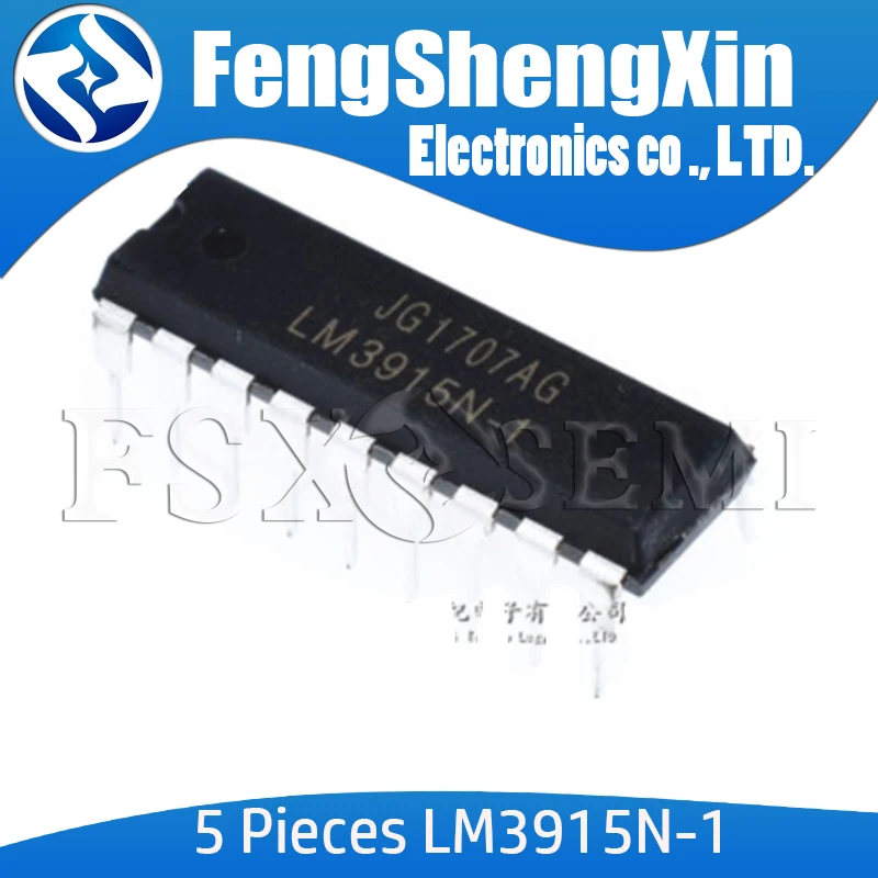 5pcs/lot LM3915N-1 DIP-18 LM3915N LM3915 IC LED bar graph display driver afbeelding
