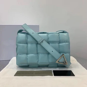 

сумка Bags for women2020 handbag real leather Cassette bag Genuine leather Wide weave crossbody bags cow leather shoulder Bags