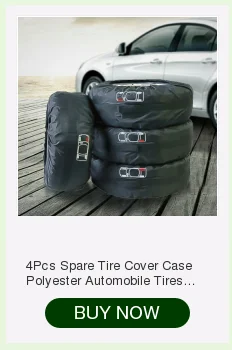 4Pcs Spare Tire Cover Case Polyester Automobile Tires Storage Bag Covers Auto Car Tyre Accessories Vehicle Wheel Rim Protector