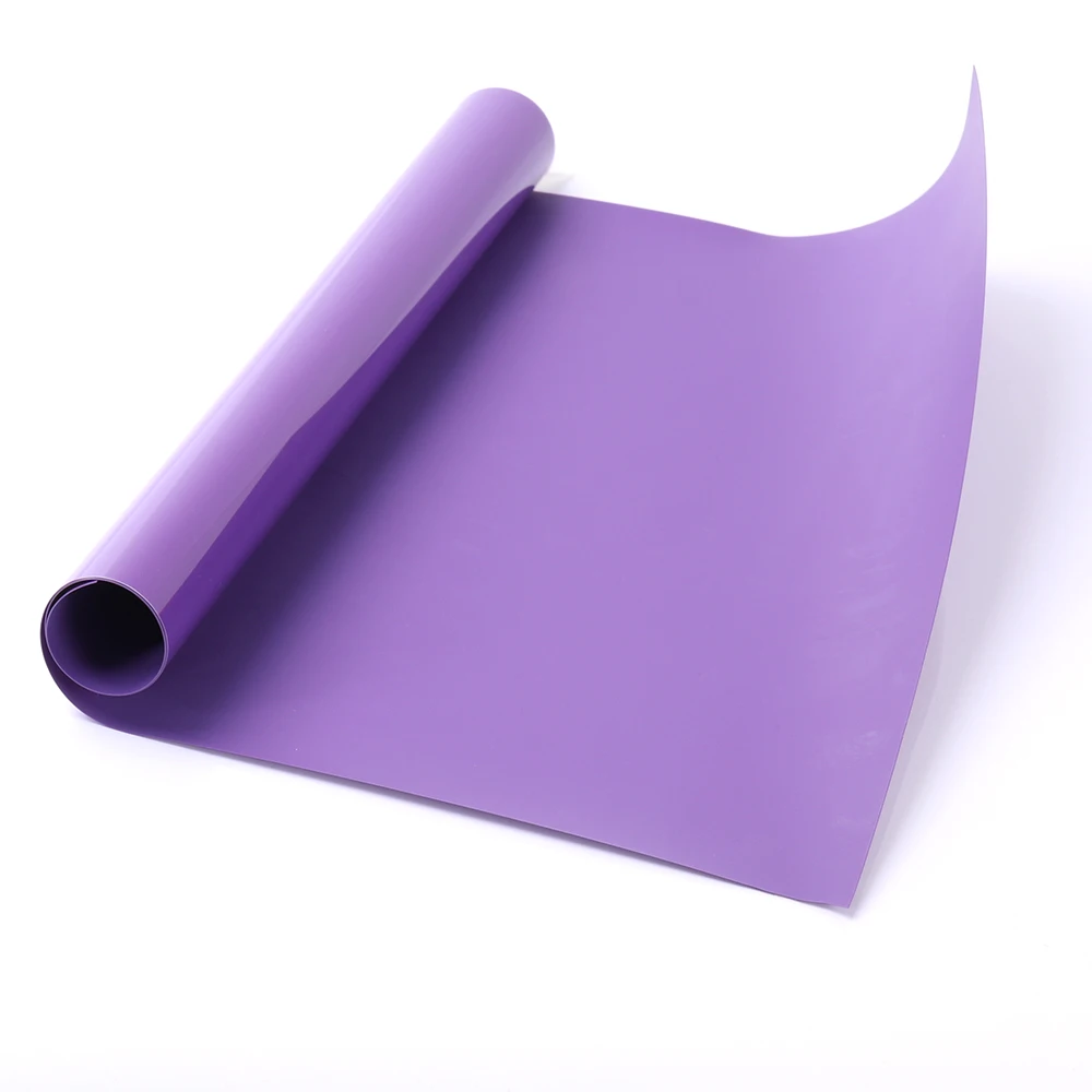 Purple SUNICE ПВХ теплопередача Винил 21 цвет на выбор железная Одежда DIY мешок сделать специальные футболки 50 см X 60 см - Цвет: Purple