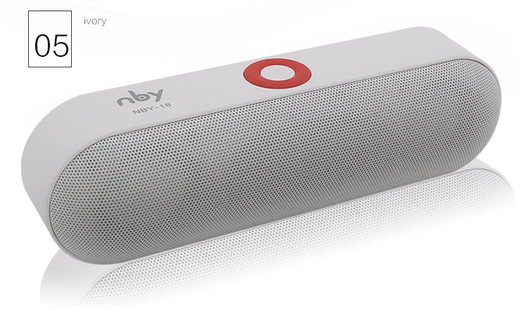 gray Nby-18 micro speaker Bluetooth sub speaker portable wireless speaker 3D stereo sound system surround music support Bluetooth TV - Цвет: gray