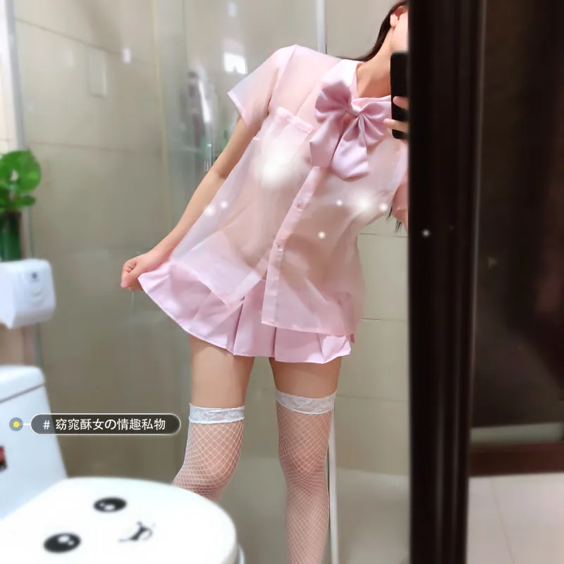Школьная форма для девочек, комплект нижнего белья Kawaii, Экзотическая одежда, милое платье моряка, наряд Лолиты, эротическое японское сексуальное женское белье, костюм