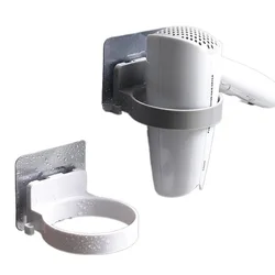 clown High Quality Wall-mounted Hair Dryer Holder Storage Organizer For Hairdryer Shelf ABS Bathroom Shelf Hairdryer Holder Rack