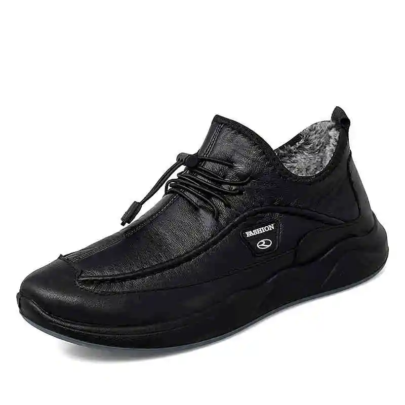 Черный WWKK Men Hiking Shoes Waterproof Outdoor Sport Keep Warm Shoes Brand Mountain Climbing Men Sneakers Trekking Shoes - Цвет: Черный