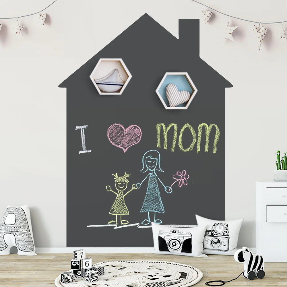 

Black Chalk Board DIY Writing Drawing Painting Doodle Graffiti Erasable Educational Kids Toys Creative Craft Children's Toys