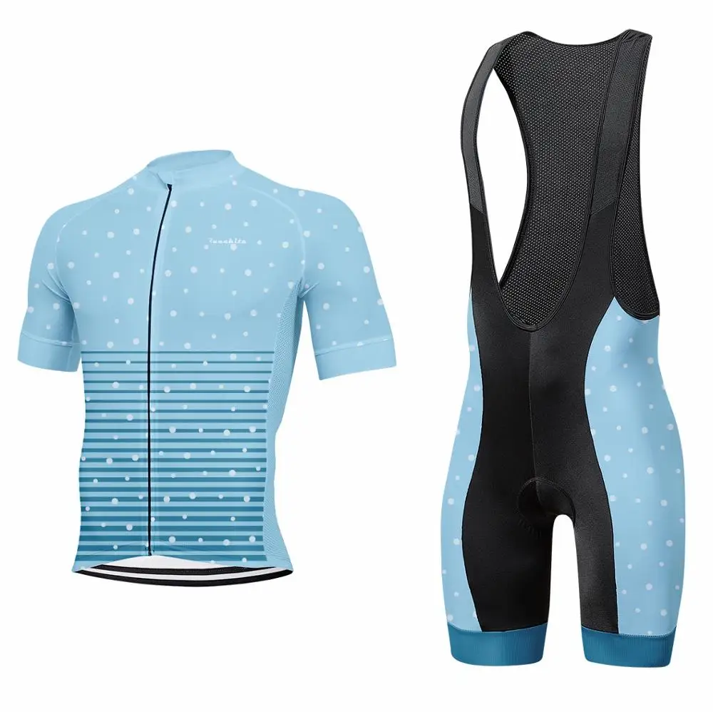 Runchita Breathable Summer short sleeve Cycling Jersey Bib Shorts Set Bicycle Sport Wear Clothing Clothes Shirt Quick Dry