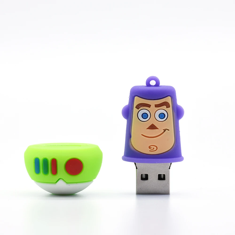 Мультяшный USB флеш-накопитель История игрушек Базз Лайтер Флешка 64 ГБ 32 ГБ 16 ГБ 8 ГБ 4 ГБ карта памяти Флешка 128 ГБ 256 ГБ U Стик