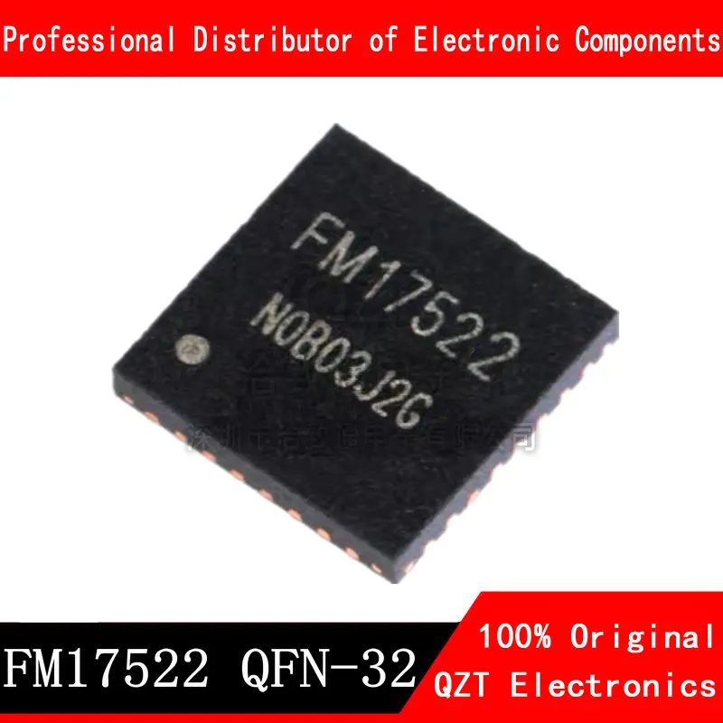 10pcs/lot FM17522 17522 QFN-32 RF card chip new original In Stock 10pcs lot original pcf7936 transponder chip id46 chip for pe ci re hy pcf7936as pcf7936aa auto key chip in stock