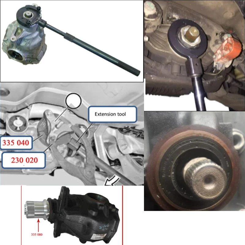 Replacement for OEM# 335040 335050 335060 335080 230020 TYRAREX Rear Drive Axle Differentiall Remover Installer Tool Kit Compatible with BMW X3 X5 X6 Replacement for OEM# 335040 335050 335060 335080 230020 TYRAREX Rear Drive Axle Differentiall Remover Installer Tool Kit Compatible with BMW X3 X5 X6
