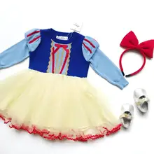 Новинка; сезон осень-зима; платье принцессы для маленьких девочек; вязаное бальное платье с вуалью в стиле пэчворк; Детские праздничные платья на Хэллоуин