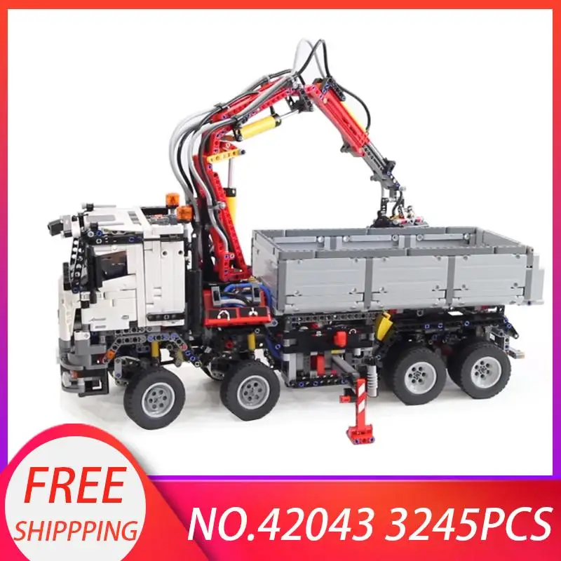 Стиль 20005 грузовик автомобиль совместимый 42043 Technic Banz Arocs 3245 шт Модель Строительные кирпичи развивающие игрушки Рождественский подарок