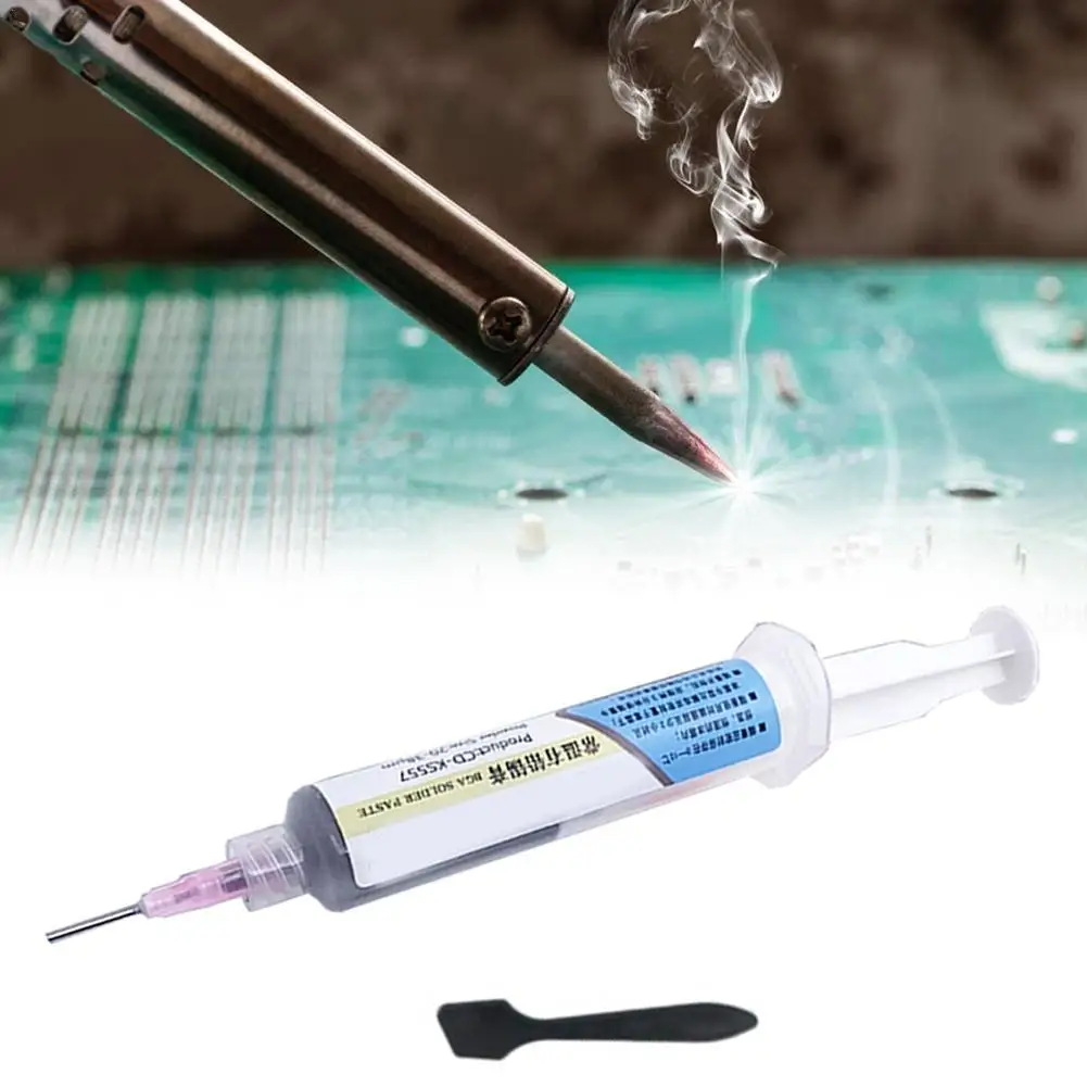 10CC Tin Solder Paste No clean Leaded SN63 PB37 Syringe Tin Liquid Flux