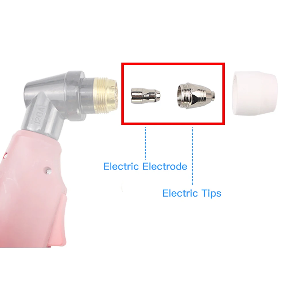 Plasma Cutter Electrodes Nozzles 10/20pcs Premium P80 Plasma Cutting Torch Consumable Cutting 60A 80A 100A P80 CNC Plasma Torch Tip Electrode Nozzle