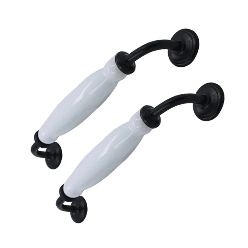 Горячая новинка 1 пара белая керамика кухонный шкаф ящик комод ручки для шкафа (160