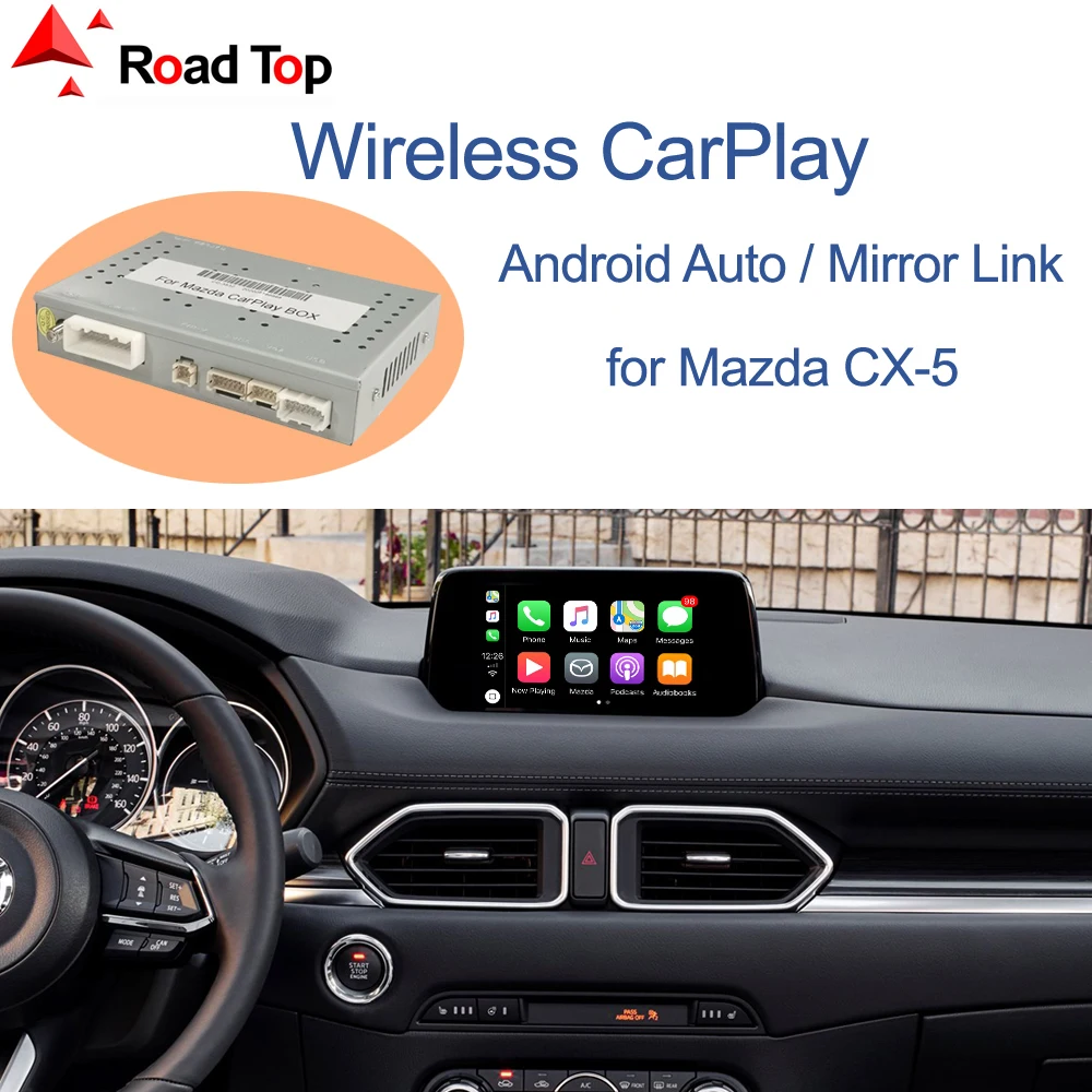 Wireless Apple CarPlay for Mazda CX5 CX5 20172020, with Android Auto