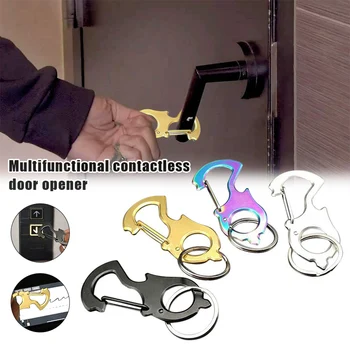 

Portable Contactless Door Opener Prevention Tool Reusable Protection Device Metal Door Opening Tool For Work Elevator Door