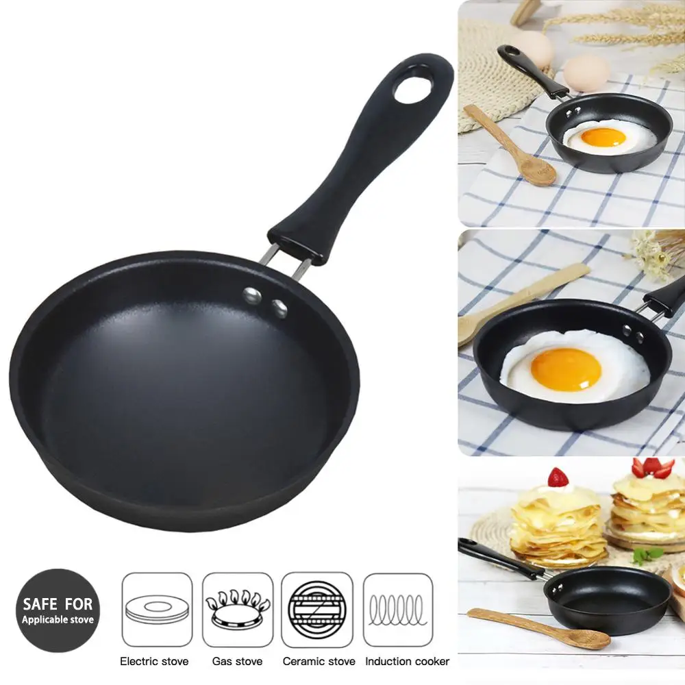 12cm Mini Portable Egg Pot Frying Pan Breakfast Omelette Home Non Stick