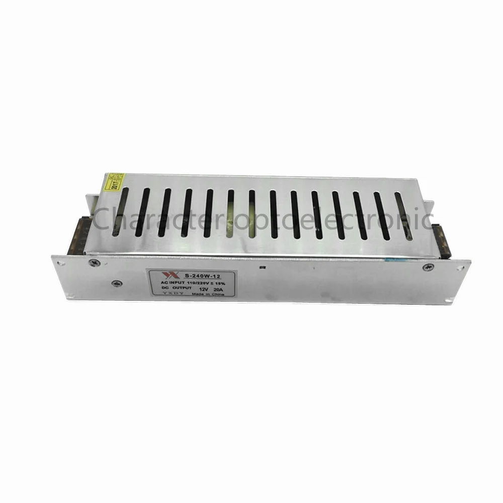 Осветительные трансформаторы светодиодный драйвер AC85-265V DC12V 20A 180 Вт адаптер питания 20A для светодиодной ленты Выключатель света драйвер питания