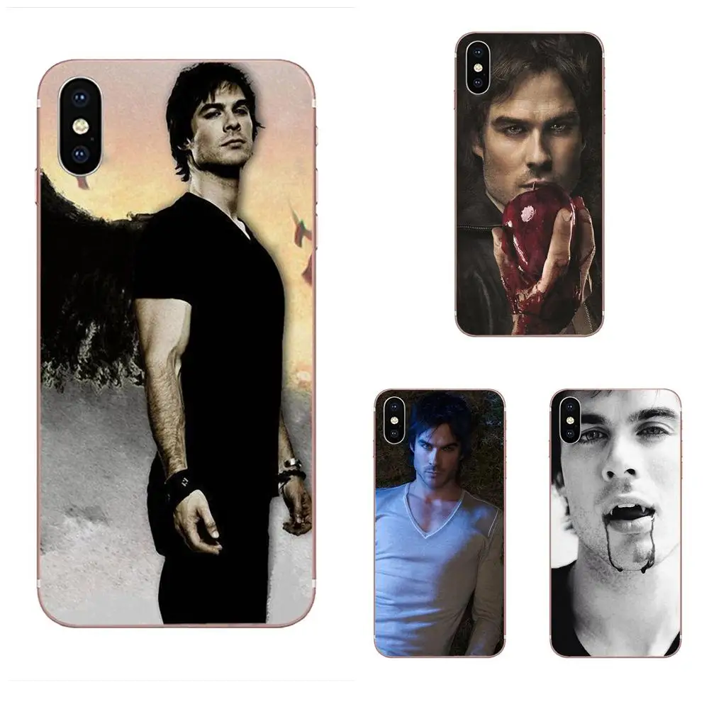 

Ian Somerhalder Damon Salvatore In The Vampire Diaries For Xiaomi Redmi Note 2 3 3S 4 4A 4X 5 5A 6 6A Pro Plus TPU Cover