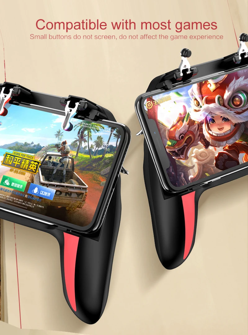 H10 геймпад Pubg контроллер двойной крутой вентилятор 5000 мАч Powerbank игровой контроллер Android джойстик мобильный игровой коврик