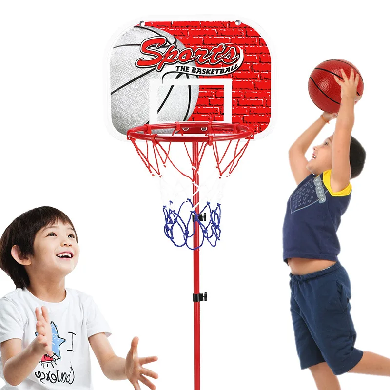 

170cm Basketball Outdoor Indoor Sports Irons Basketball Hoop Shooting Frame Children Adjustable Basketball Stand