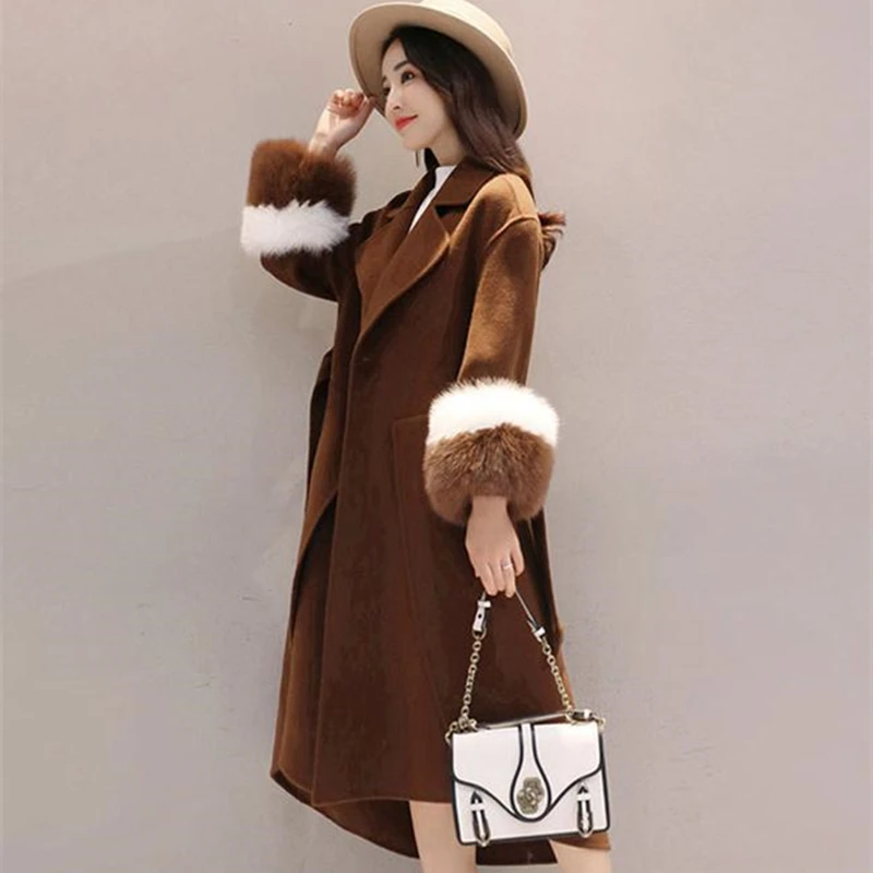 Модные зимние пальто 2020 женское однобортное шерстяное женская утепленная