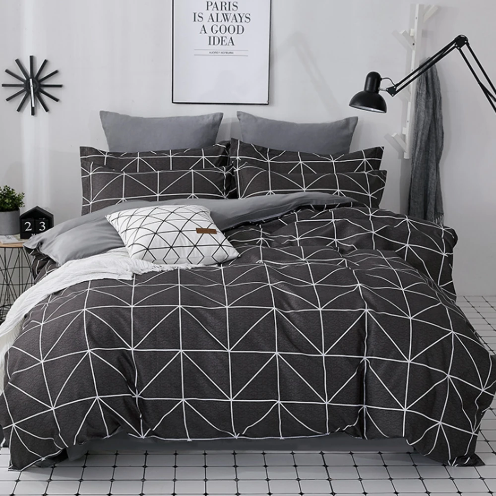 4 шт./компл. мультфильм Постельное белье для девочек Фламинго Постельное белье s хлопок пододеяльник 220x240 см - Цвет: 1