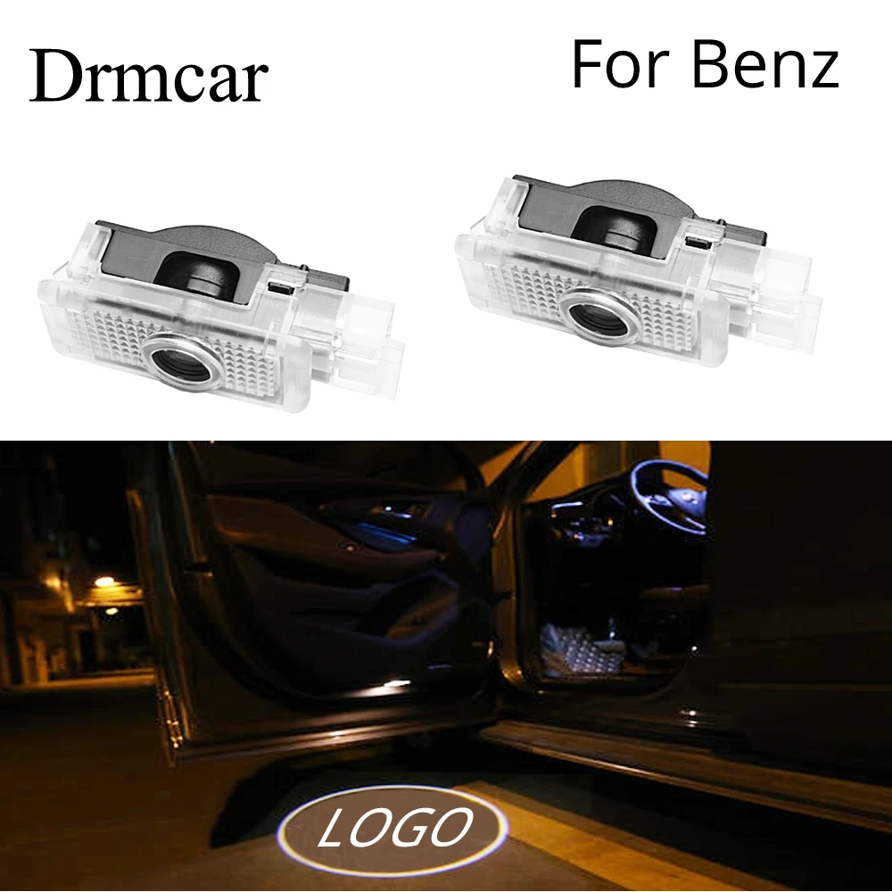 

2X LED Car Door light Projector ghost Logo Lamp Welcome Light Laser Shadow For Mecedes-Benz w203 w208 w209 r171 c119 w240 r172