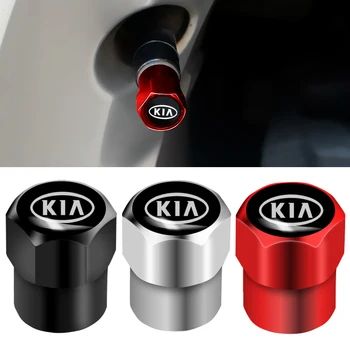 

4 Pcs Metal Tire Valve Cap Car Tyre Air Stems Cover For Kia Rio Ceed Sportage Picanto Sorento Cerato Optima Forte Stonic Carens