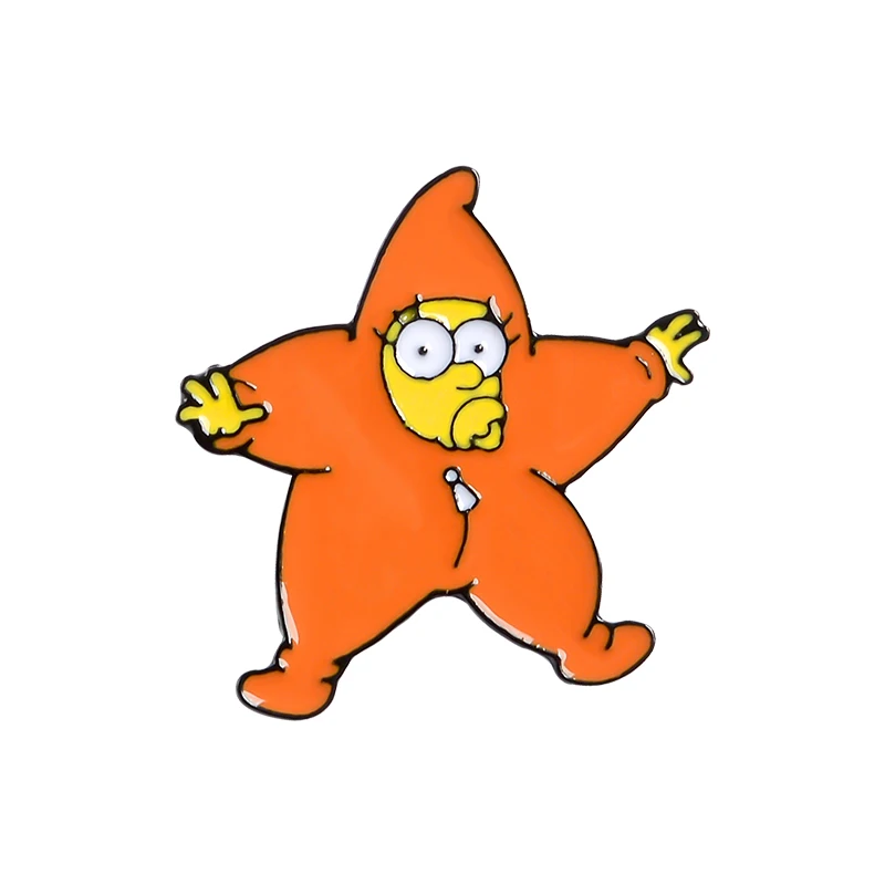 style3 Homer Bart Lisa Simp-son эмалированная булавка на заказ, сериал, брошь для сумки, одежды, нагрудная булавка, смешной значок с героями мультфильмов, ювелирные изделия, подарок для фанатов - Окраска металла: style3