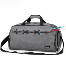 Мужская повседневная спортивная сумка для спортзала в деловом стиле с обувью, мужская спортивная сумка с т и мокром карманом для путешествий