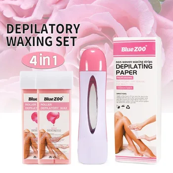 

100 Pcs Hair Removal Tool Portable Non-woven Fabric Hair Removal Wax Paper Rolls High Quality Hair Removal Epilator Wax Paper