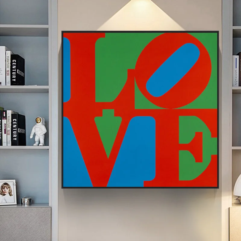 Роберт Индиана 1967 холст для живописи Wall Art абстрактный письмо плакаты с любовью и