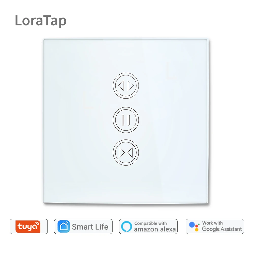 Tuya Smart Life WiFi Curtain Switch for Electric Motorized Curtain Blind Roller Shutter, Google Home, Amazon Alexa Voice Control