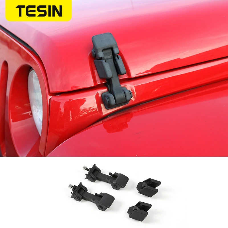 

Engine Cover for Jeep Wrangler JK JL 2007-2018 Car Lock Hood Latch Catch Cover for Jeep Wrangler JK JL Car Exterior Accessories