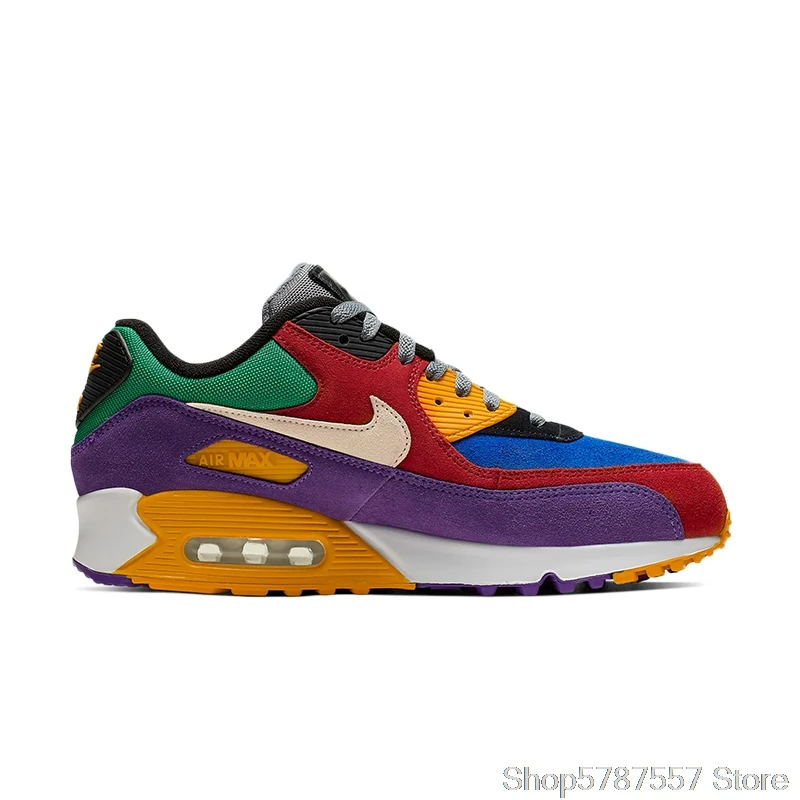 Original Air Max 90 Ultra Comfortable Outdoor Shoes NIKE AIR MAX 90 ESSENTIAL Men's Running Shoes Lightweight AJ1285-101