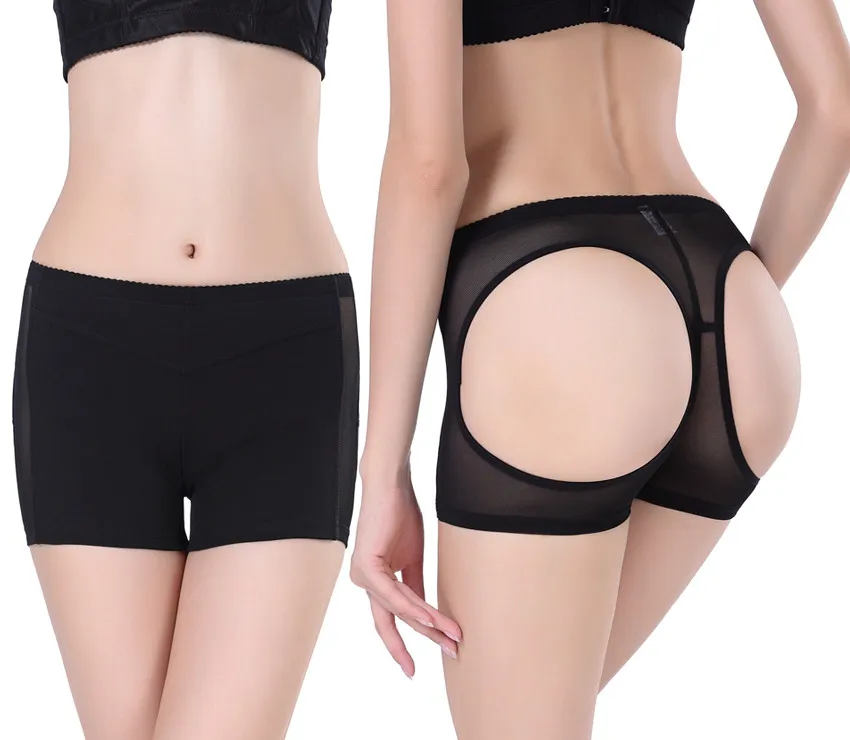 3687-black Booti трусы для увеличения бедер и ягодиц Нижнее белье для похудения женские трусики lift ass woman butt lifter shaper тонкие трусики shapewear panti butt enhanc - Цвет: 3687-black
