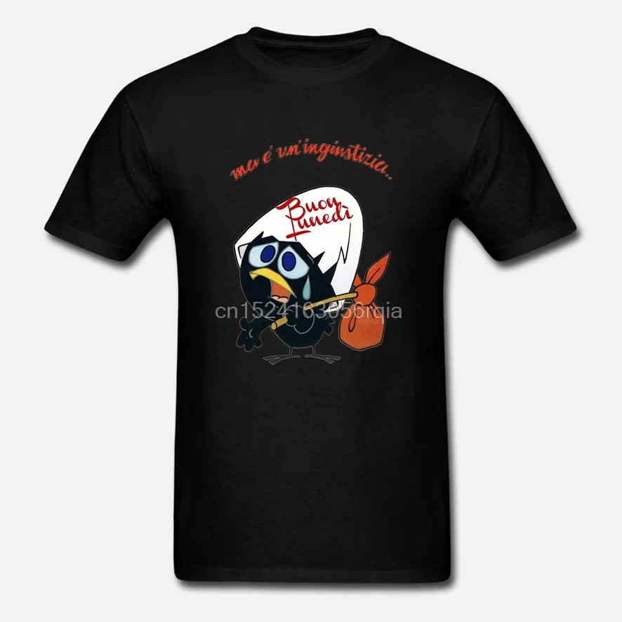 Футболка MAGLIA TRIBUTO CALIMERO SCRITTA SIMPATICA INGIUSTIZIA 1 - S-M-L-XL | Мужская одежда