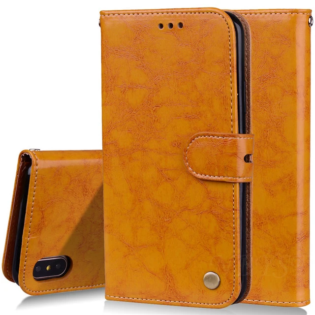 J4 J6 J8 A6 A7 Plus A8 Plus Leather Phone Case For Samsung Galaxy A3 A5 J1 J2 J3 J5 J7 A30 A50 A9 Flip Wallet Cover - Цвет: Yellow