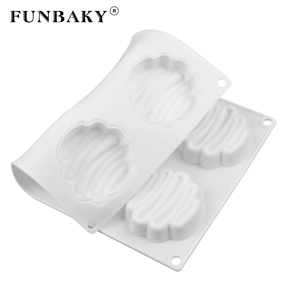 FUNBAKY 8 полости 3D силиконовый торт молд, аксессуары для выпечки DIY мусс жаропрочная посуда для десерта инструменты для украшения приготовления пищи формы