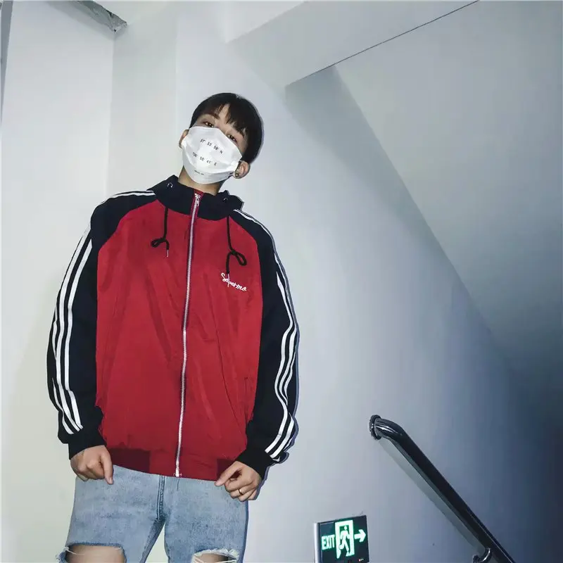 Гонконгский стиль пальто мужской Корейский Стиль Тренд красивый студентов Южная Корея BF Harajuku ветер Ulzzang свободный крой Куртка Бейсбол U